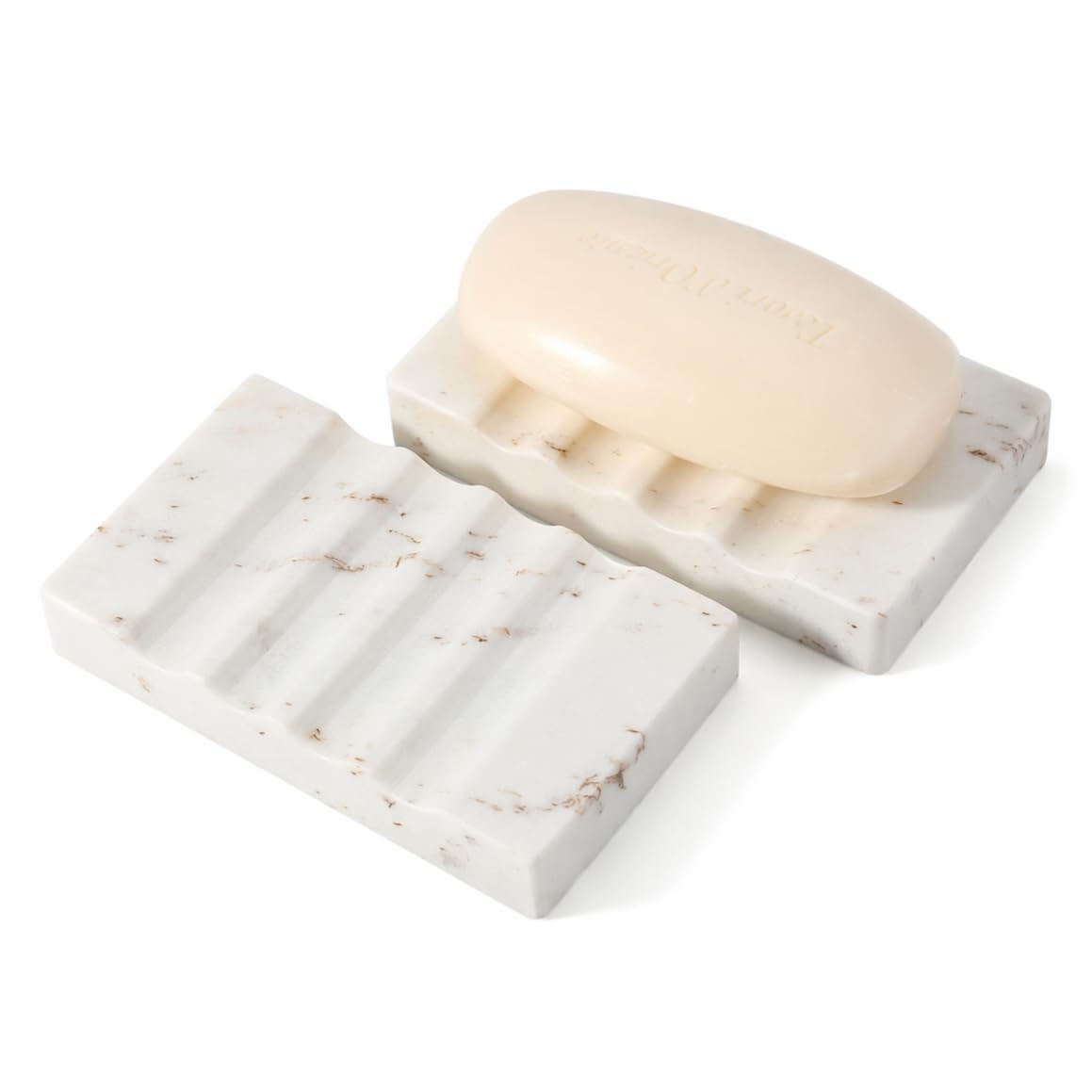 Koville Bianco Carrara White Soap Dish Luxury Marble Soap Holder