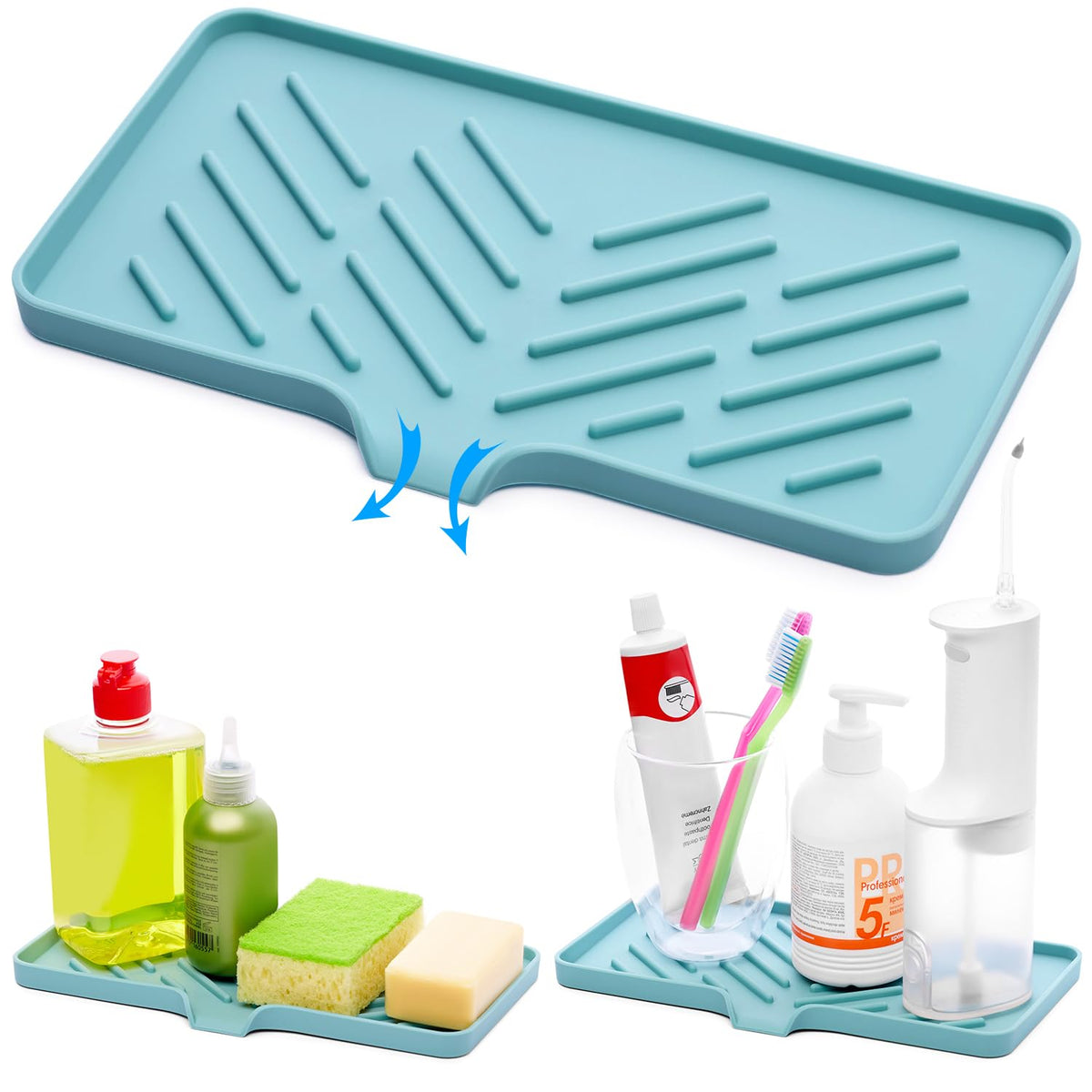 Silicone Soap Bar Holder: Premium Gray Self-Draining Soap Dish - Elegant Shower & Bathroom Solution