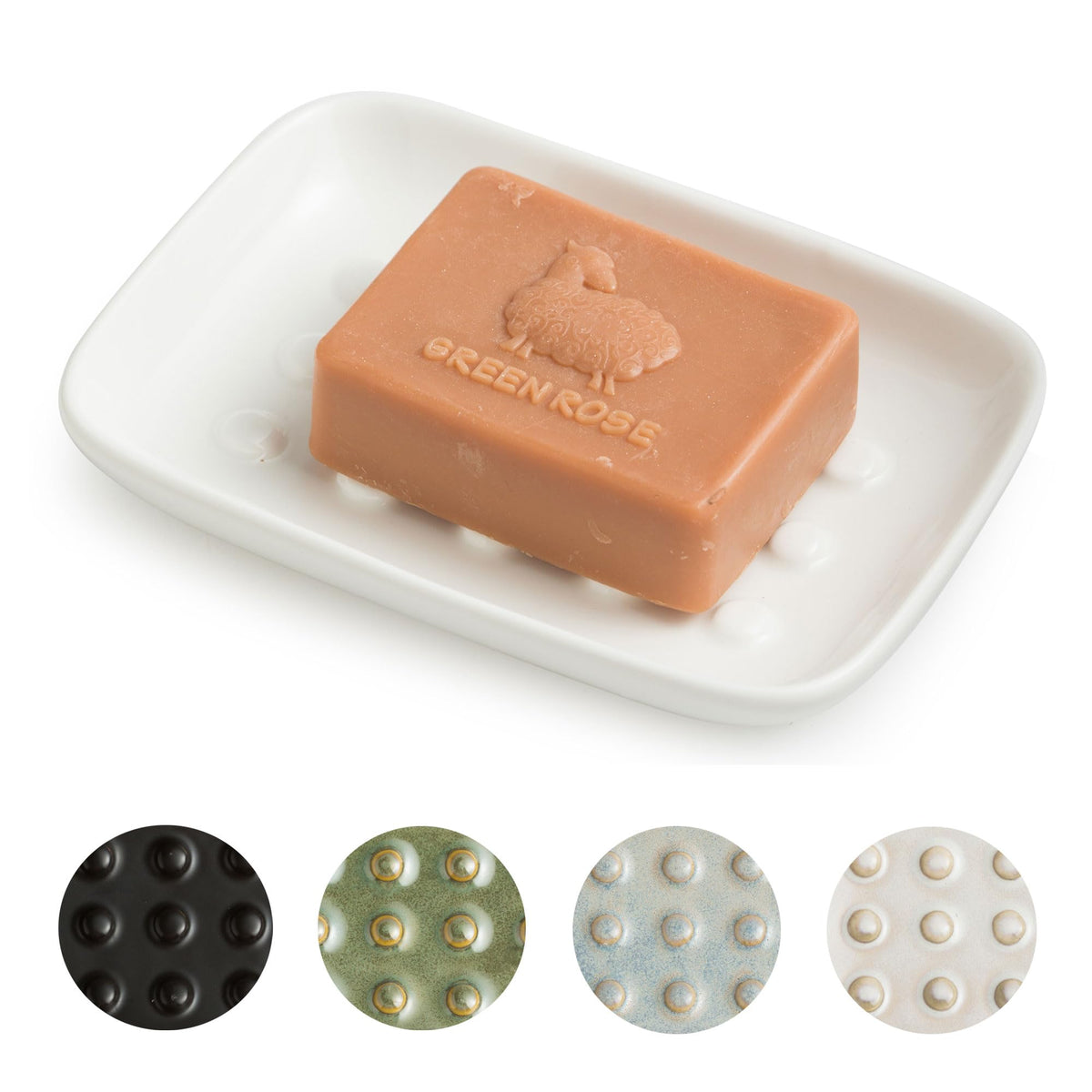 Miamolo Soap Dish for Shower & Bathroom, Floating Point Save Soap Loss
