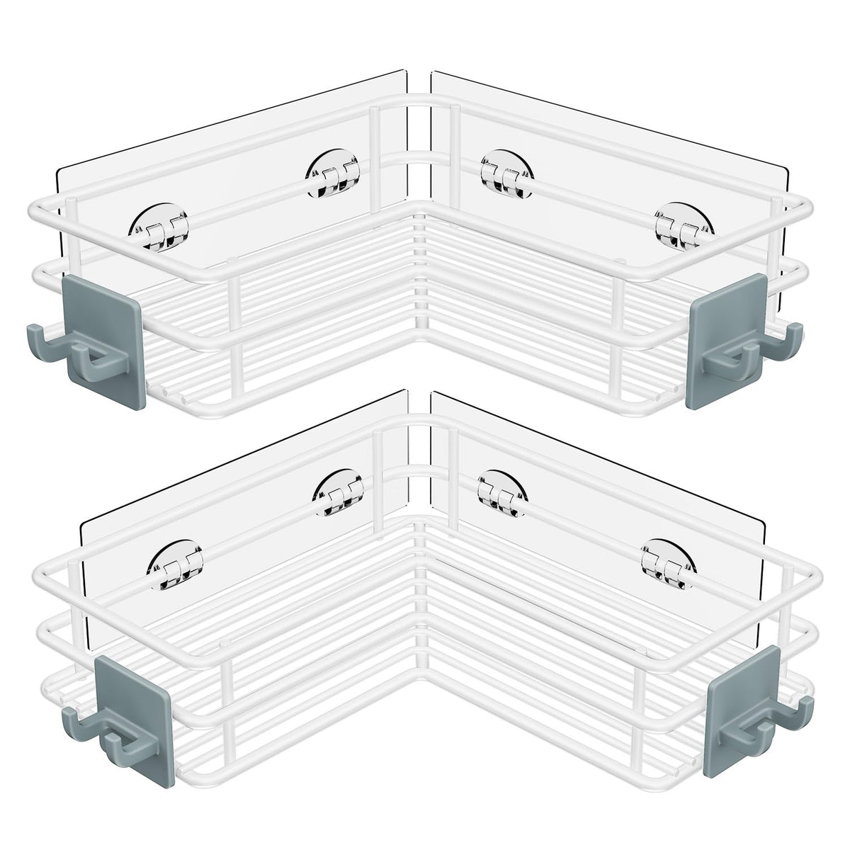 Nieifi Corner Shower Shelves, Adhesive Shower Caddy, Bathroom Organization