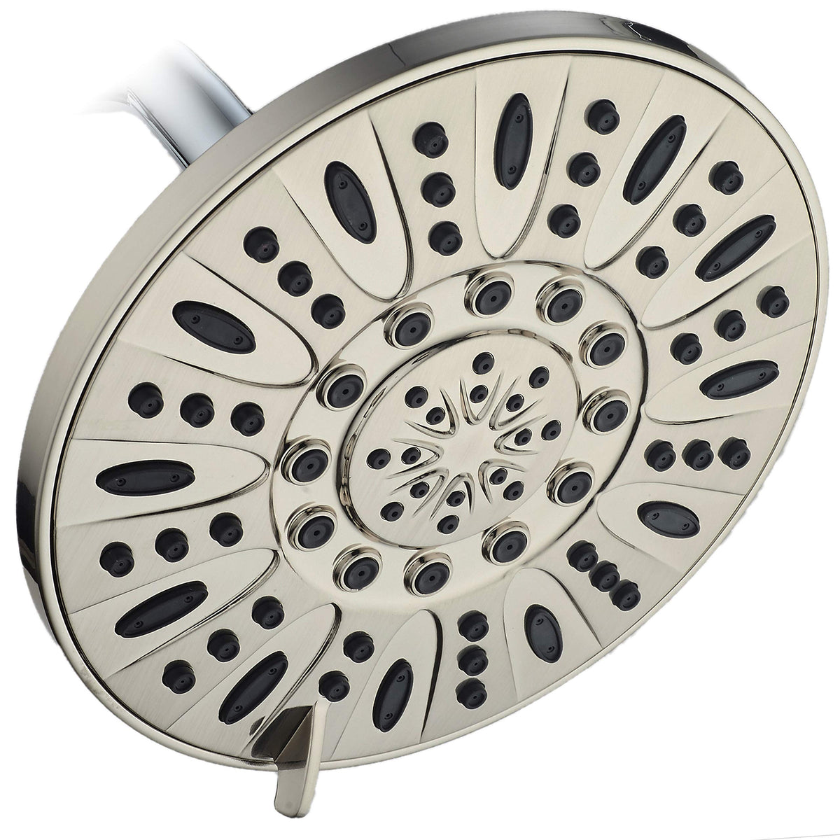 AquaDance OIL RUBBED BRONZE High Pressure 6-Setting 7" Rain Shower Head – Angle Adjustable, Anti-Clog Showerhead Jets, Tool-Free Installation - USA Standard Certified - U.S. Brand