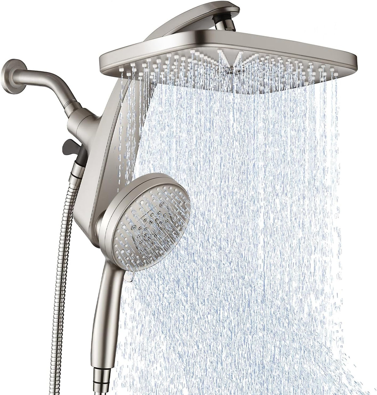 Rain Shower Head with Handheld Showerhead, Chrome 1.8GPM 460311
