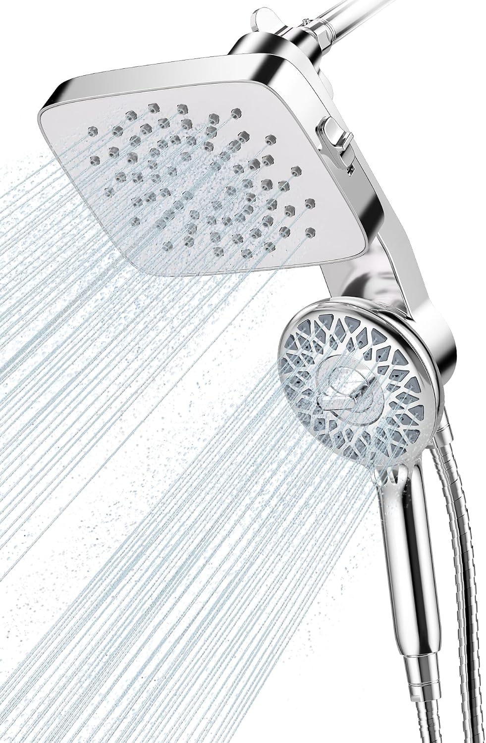 Cobbe® Dual Shower Head with Magnetic Handheld, Matte Black