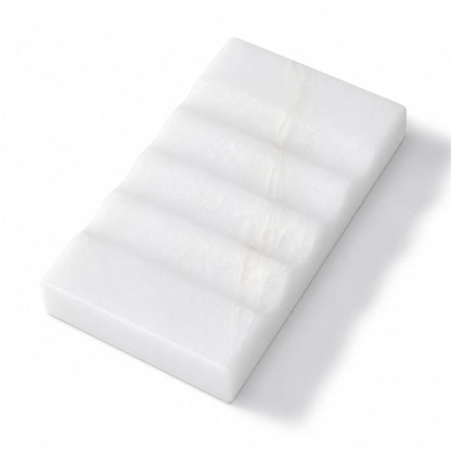 Koville Bianco Carrara White Soap Dish Luxury Marble Soap Holder