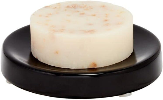 iDesign Soap Dish for Bar Soap, Matte Black