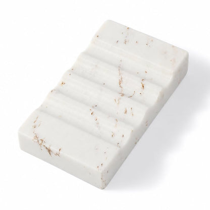 Koville Bianco Carrara White Soap Dish Luxury Marble Soap Holder