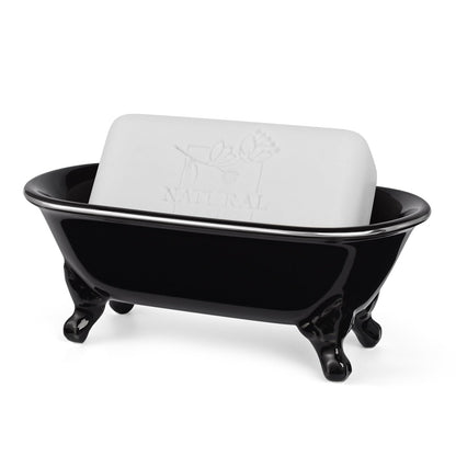 6.5" Mini Clawfoot Bathtub Soap Dish,Bar Soap Holder,Yellow