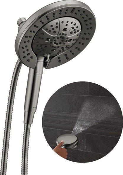 Delta Faucet 7-Setting In2ition 2-in-1 Dual Shower Head with ProClean Spray, Hose, 2.5 GPM