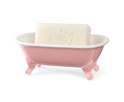 6.5" Mini Clawfoot Bathtub Soap Dish,Bar Soap Holder,Yellow