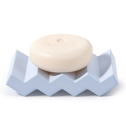 Bar Soap Holder Diatomite Soap Dish Sponge Caddy, Marble White