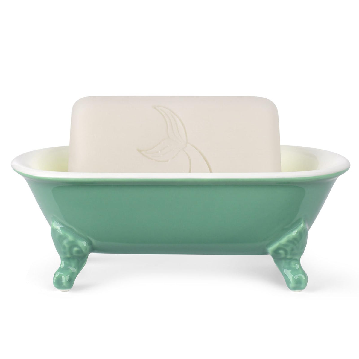 6.5" Mini Clawfoot Bathtub Soap Dish,Bar Soap Holder,Yellow