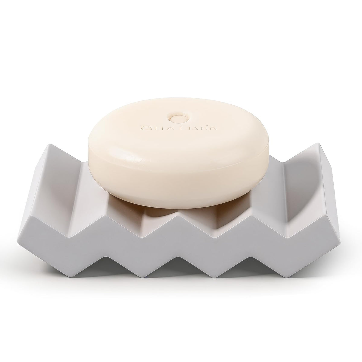 Bar Soap Holder Diatomite Soap Dish Sponge Caddy, Marble White