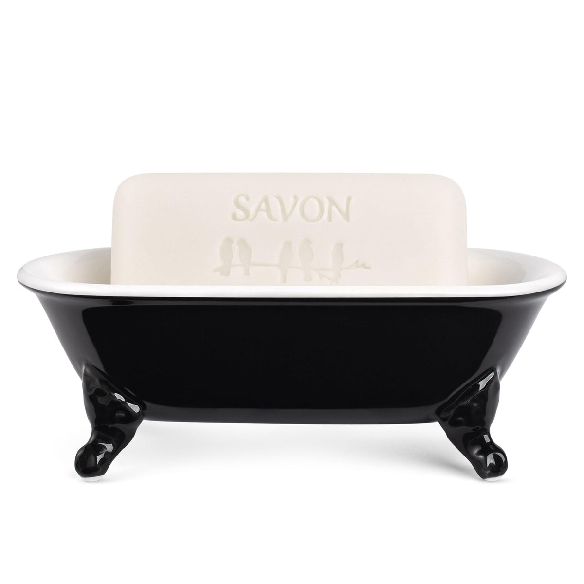 6.5" Mini Clawfoot Bathtub Soap Dish,Bar Soap Holder,Yellow