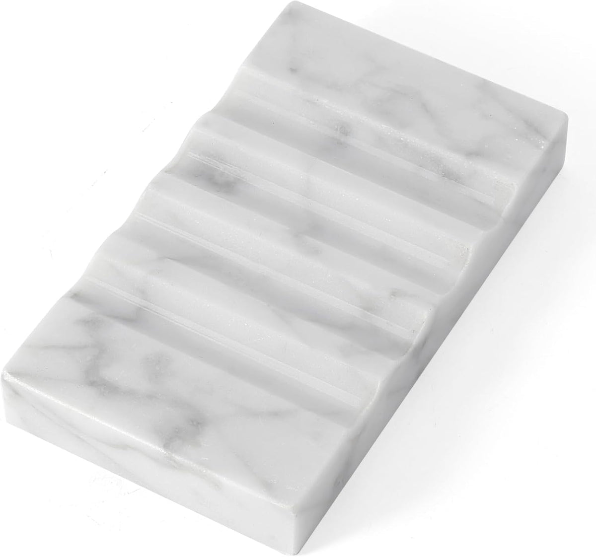 Koville Bianco Carrara White Soap Dish Luxury Marble Soap Holder