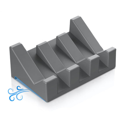 Silicone Soap Dish Set,3PCS Self Draining Soap Holder for Bar Soap