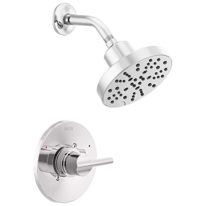Delta Nicoli 14 Series H2Okinetic Shower Faucet Set, Brushed Gold Shower Head and Handle Set, Valve Trim Kit, Champagne Bronze 142749-CZ (Shower Valve Included)