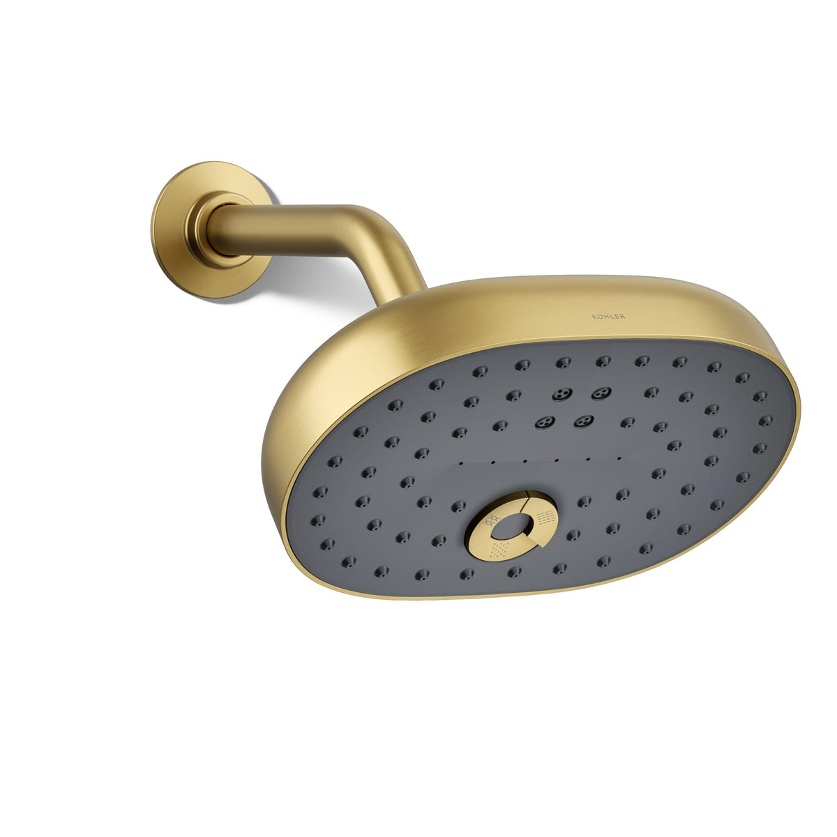 Kohler 26290-G-AF Statement® Three-function showerhead, 1.75 gpm, Vibrant French Gold