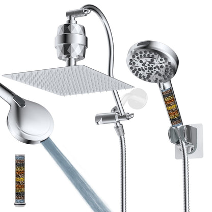 Hibbent All Metal cUPC Certified Shower Head, 10'' Rainfall Shower Head
