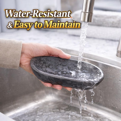 Creative Home Natural Charcoal Marble Soap Dish Soap Holder