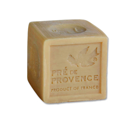Pre de Provence Marseille Olive Oil Ceramic Soap Dish, Keeps Bar Dry and Protects Countertops, 4.3" Square