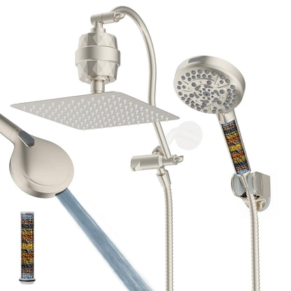 Hibbent All Metal cUPC Certified Shower Head, 10'' Rainfall Shower Head
