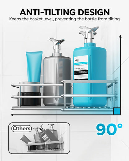 Nieifi Corner Shower Shelves, Adhesive Shower Caddy, Bathroom Organization