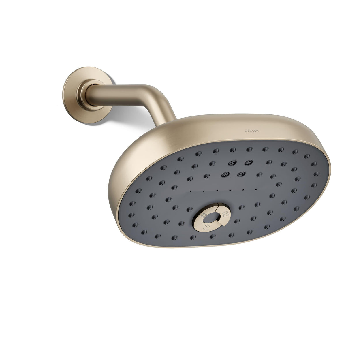 Kohler 26290-G-AF Statement® Three-function showerhead, 1.75 gpm, Vibrant French Gold