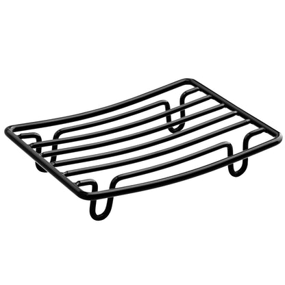 Soap Dish, Stainless Steel Bar Soap Holder for Shower, Self Draining Stand Soap Saver for Bathroom, Kicthen Sink and Countertop, Chrome 1-Pack