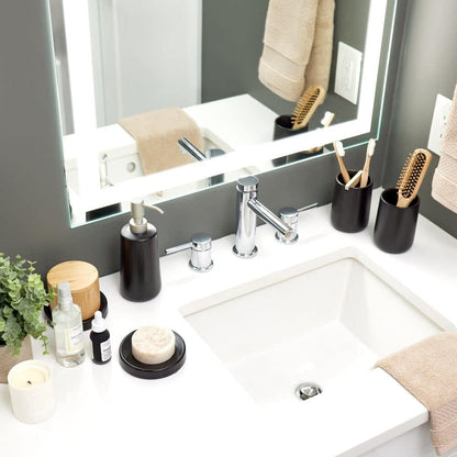 iDesign Soap Dish for Bar Soap, Matte Black