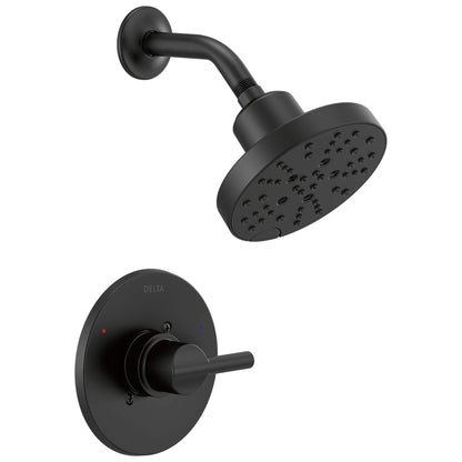 Delta Nicoli 14 Series H2Okinetic Shower Faucet Set, Brushed Gold Shower Head and Handle Set, Valve Trim Kit, Champagne Bronze 142749-CZ (Shower Valve Included)