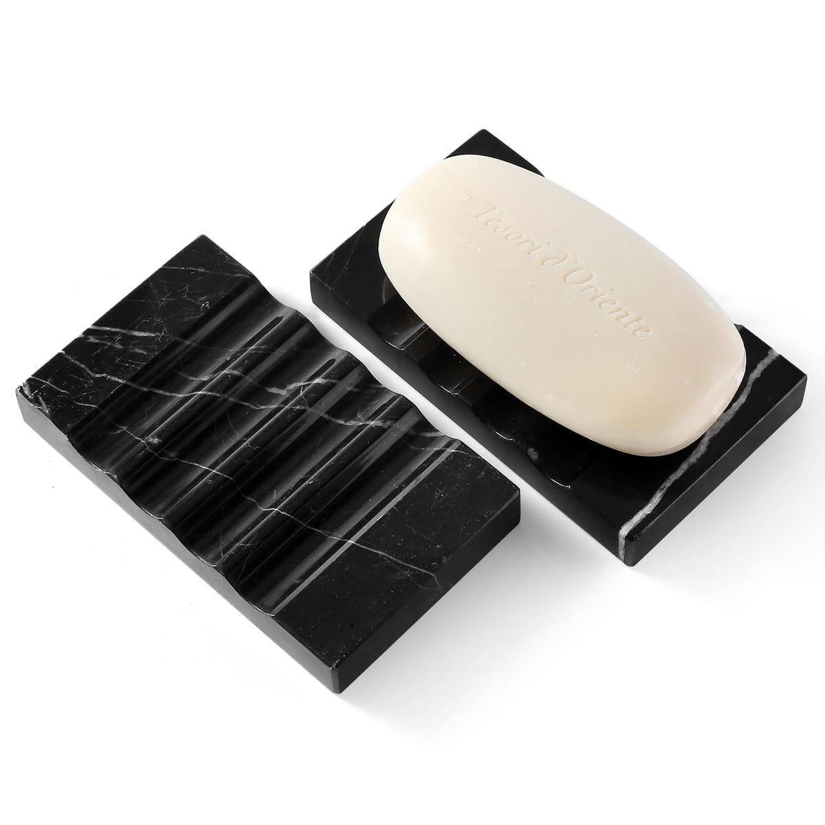 Koville Bianco Carrara White Soap Dish Luxury Marble Soap Holder
