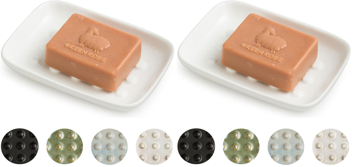 Miamolo Soap Dish for Shower & Bathroom, Floating Point Save Soap Loss