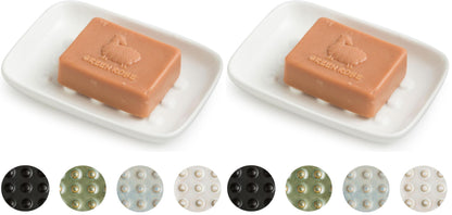 Miamolo Soap Dish for Shower & Bathroom, Floating Point Save Soap Loss