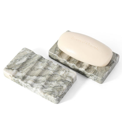 Koville Bianco Carrara White Soap Dish Luxury Marble Soap Holder