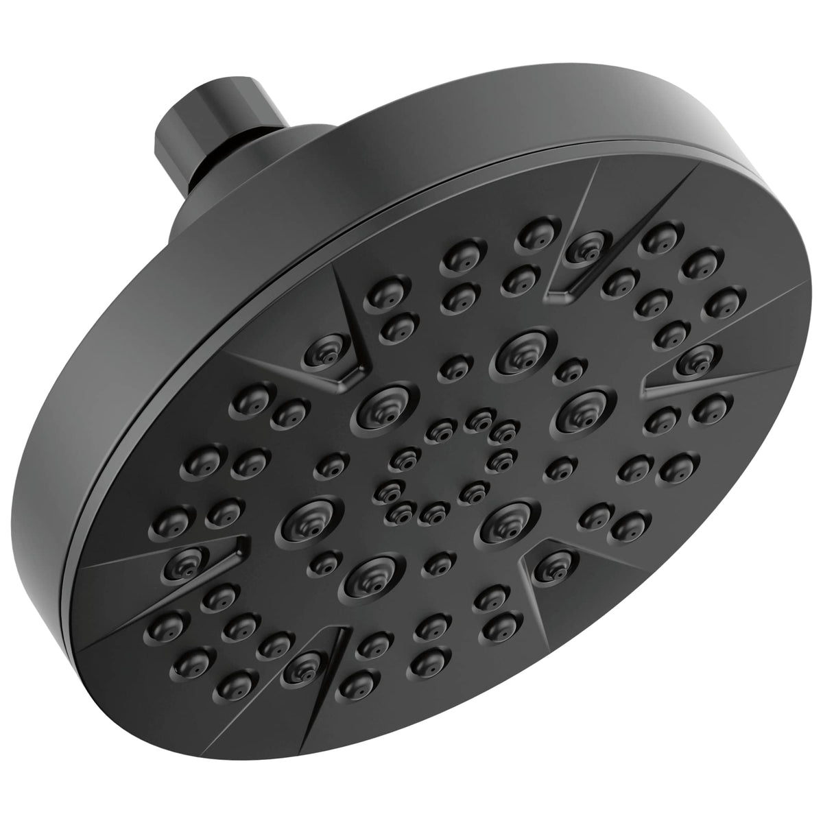 Delta 6-Setting Chrome Shower Head with High Pressure Spray, 6 Inch Round Shower Head, Showerheads, 1.75 GPM Flow Rate, Chrome 52535