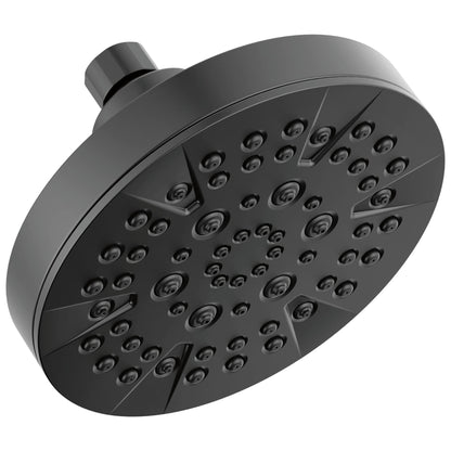 Delta 6-Setting Chrome Shower Head with High Pressure Spray, 6 Inch Round Shower Head, Showerheads, 1.75 GPM Flow Rate, Chrome 52535