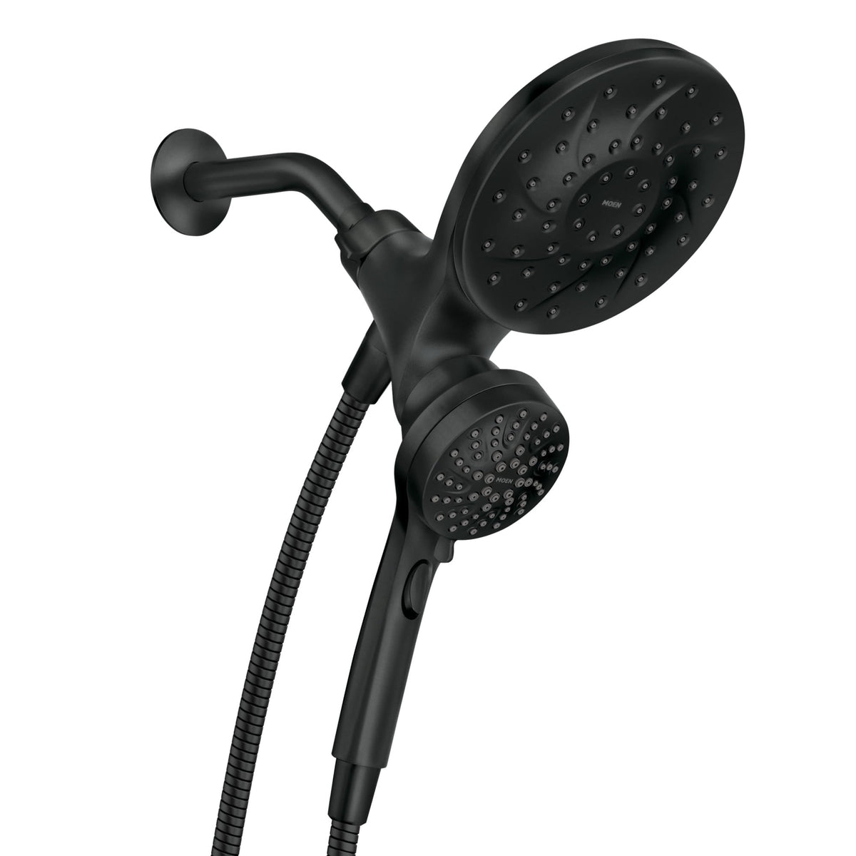Moen 26009SRN Engage Magnetix 2-in-1 Combo Rain Showerhead with Handheld Spray, Magnetic Docking System, Spot Resist Brushed Nickel, 6-Spray Settings, 2.5 GPM