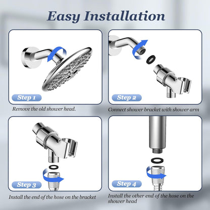 PWERAN Filtered Shower Head with Handheld,High Pressure Shower Heads Filter