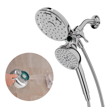 Moen 26009SRN Engage Magnetix 2-in-1 Combo Rain Showerhead with Handheld Spray, Magnetic Docking System, Spot Resist Brushed Nickel, 6-Spray Settings, 2.5 GPM