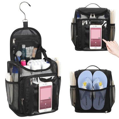 Bagmoly Hanging Shower Caddy Portable - Travel Toiletry Bag for College