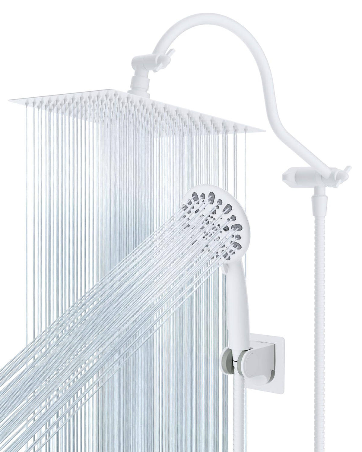 Hibbent All Metal cUPC Certified Shower Head, 10'' Rainfall Shower Head