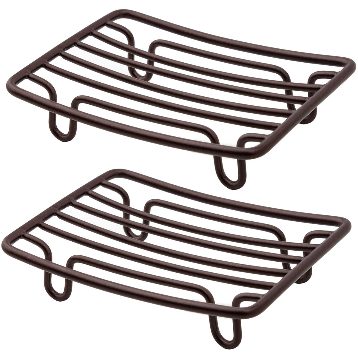 Soap Dish, Stainless Steel Bar Soap Holder for Shower, Self Draining Stand Soap Saver for Bathroom, Kicthen Sink and Countertop, Chrome 1-Pack