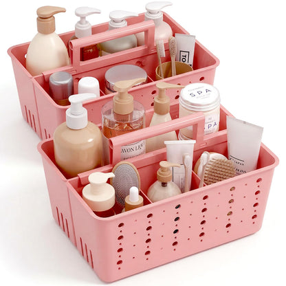 Lifewit Portable Shower Caddy, Plastic Basket Organizer, 1 Pack, White