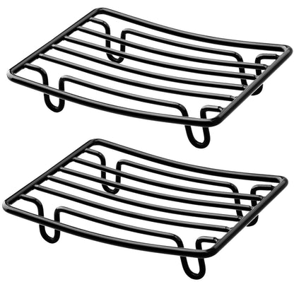 Soap Dish, Stainless Steel Bar Soap Holder for Shower, Self Draining Stand Soap Saver for Bathroom, Kicthen Sink and Countertop, Chrome 1-Pack