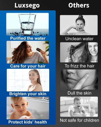 Filtered Shower Head with Handheld, High Pressure, for Hard Water