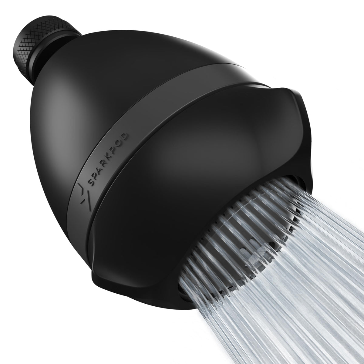 SparkPod High Pressure Shower Head, 3 Inch Fixed Showerhead, Brushed Nickel