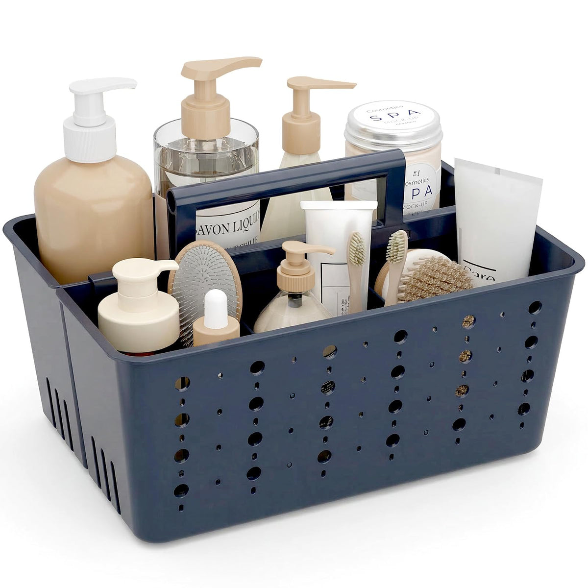Lifewit Portable Shower Caddy, Plastic Basket Organizer, 1 Pack, White