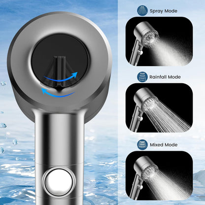 PWERAN Filtered Shower Head with Handheld,High Pressure Shower Heads Filter