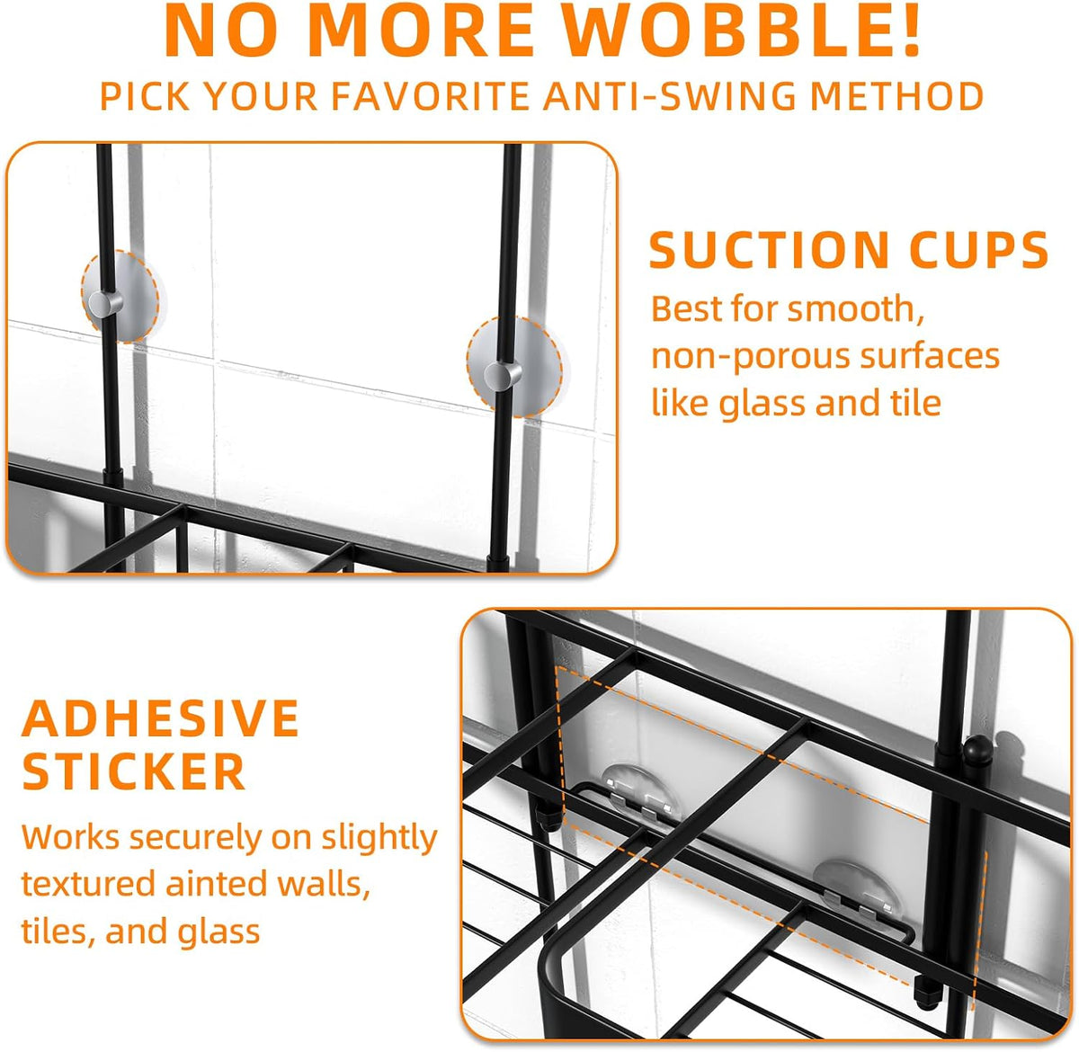 Hanging Shower Caddy for Handheld Showerheads,Over Head Shower organizer