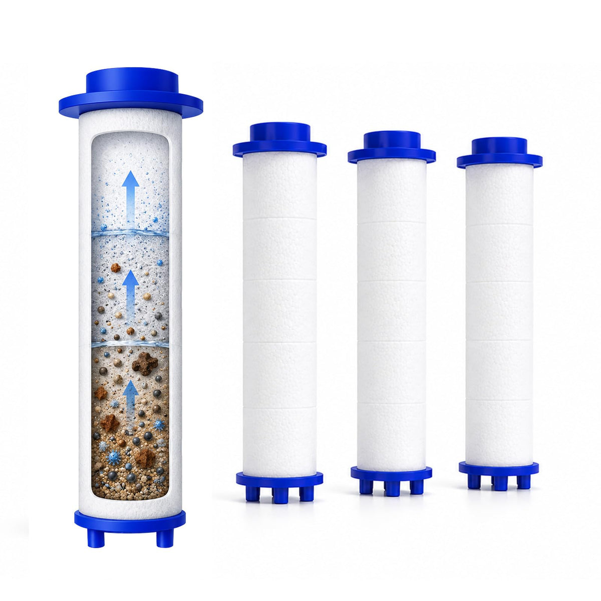 Drivse Filtered Shower Head for Hard Water | Ion Drops | 3 Spray Modes